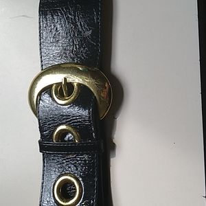 Chinese Laundry Black Patent Leather Stretch Belt